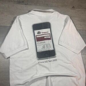Vintage Y2K, 2009 Apple tech T computer T software promo polo shirt